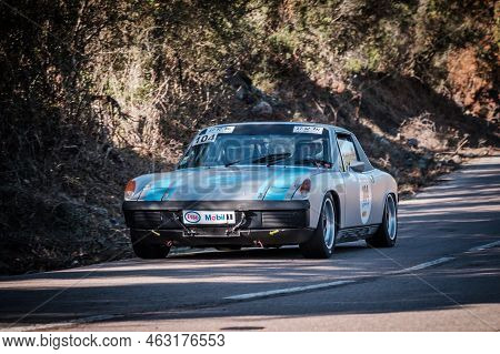 Novella, Corsica, France - 7th October 2022: Charles-henry Bouchet And Hugo Bouchet Compete In Their