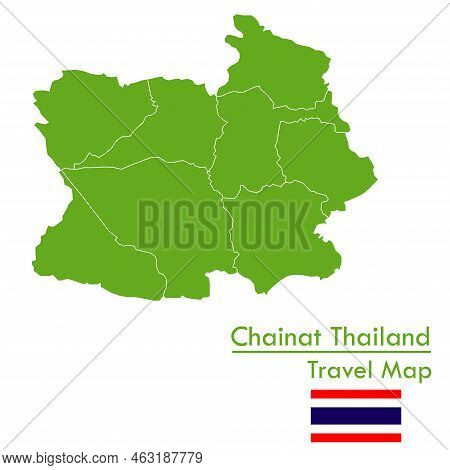Green Map Chaina Province Is One Of The Provinces Of Thailand