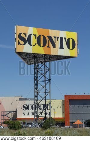 Bratislava, Slovakia - August, 4, 2022 : Sconto Furniture Store. Sconto Is A German Retail Company I