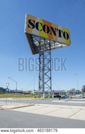 Bratislava, Slovakia - August, 4, 2022 : Sconto Furniture Store. Sconto Is A German Retail Company I