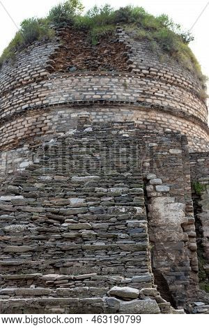 Amluk Dara Buddhist Stupa Is Located In Swat Valley Of Pakistan