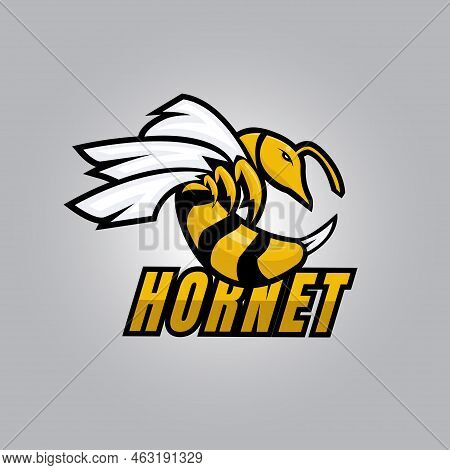 Bee Or Hornet Mascot Logo, Bee Or Hornet E Sport Logo Template
