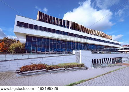 Poznan, Poland - October 9, 2022. Modern Building Of Poznan University Of Physical Education (