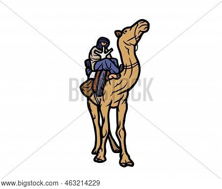 Camel Vector Or Illustration Animals Logo Drawing 3d Graphics Pets Wildlife Colorful Single Camel Si