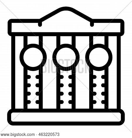 Bank Incubator Icon Outline Vector. Idea Success. Finance Work
