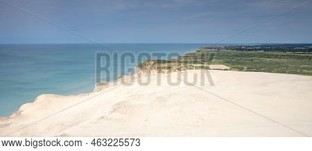 Danish Coast And Beach Line In Grønhoj, Near Løkken, North Denmark