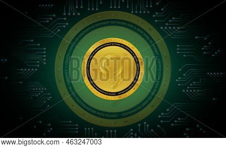 The Graph-grt Virtual Currency Images. 3d Illustrations.