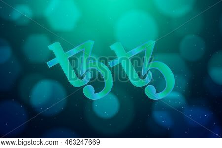 Tezos-xtz Virtual Currency Images. 3d Illustration. Coin Logo.
