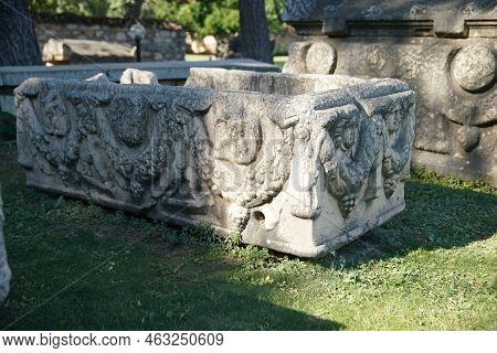Sarcophagus In Aphrodisias Ancient City In Geyre, Aydin, Turkiye