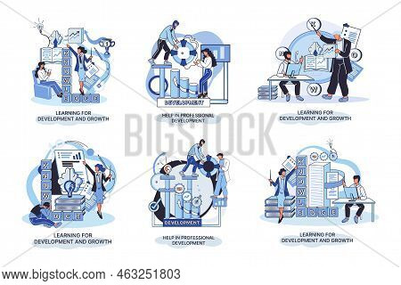 Help In Professional Development. Qualified Employee Training Program. Learning For Software Develop