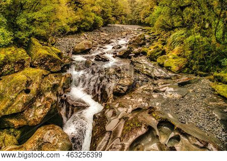 Two Bridges Over The Cleddau River Offer Dramatic Views Of A Series Of Powerful Waterfalls...thousan