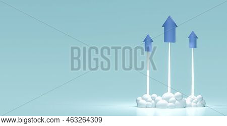 Rapid Growth Of Economic Indicators. Rapid Growth Of Financial Indicators Of Economy. Economic And F