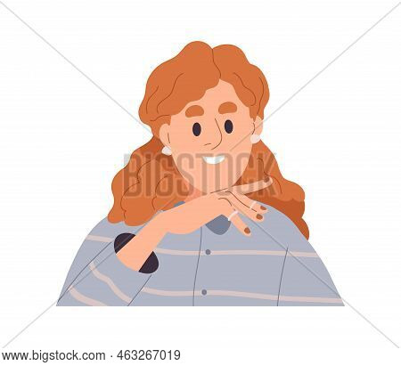 Happy Excited Woman Face Portrait. Smiling Girl With Positive Interested Involved Facial Expression,