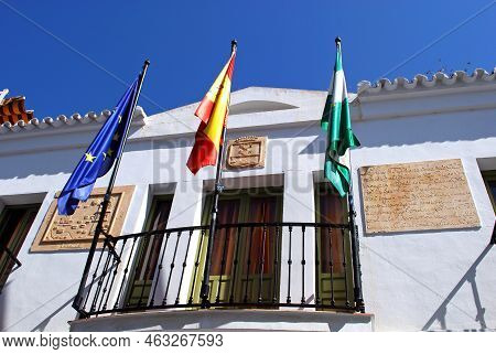 Frigiliana, Spain - October 06, 2009 - Town Hall (ayuntamiento), Frigiliana, Spain, October 06, 2009