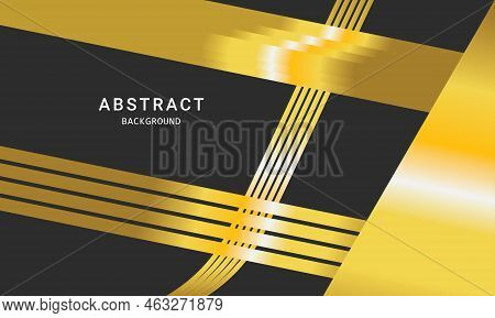 Vector Color Golden Abstract Geometric Line Glimpse Shape