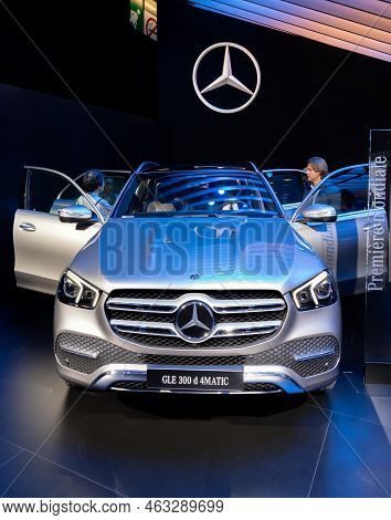 Mercedes-benz Gle 300d 4matic Car At The Geneva International Motor Show. Switzerland - March 2, 201