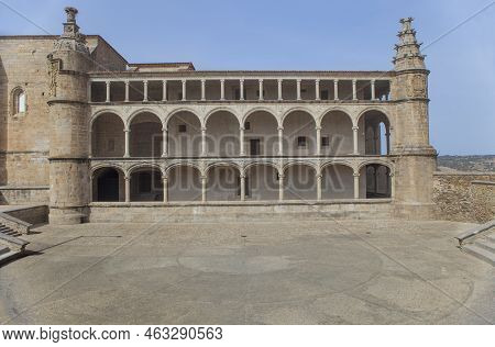 Convent Of San Benito, Charles V Arcade. Alcantara, Caceres, Extremadura, Spain