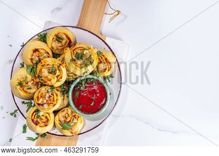 Homemade Margarita Pizza  Roll