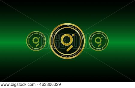 The Graph-grt Virtual Currency Images. 3d Illustrations.