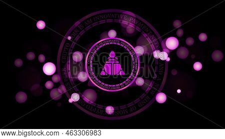 Images Of Alien Worlds-tlm Virtual Currency. Digital Coins. 3d Illustrations.