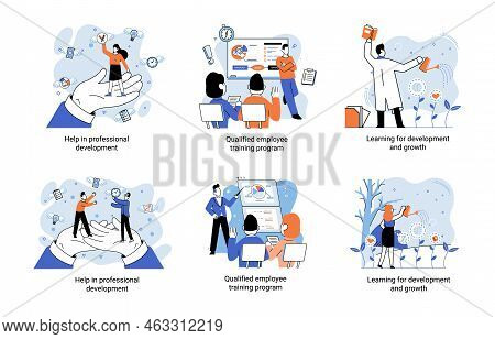 Help In Professional Development. Qualified Employee Training Program. Learning For Software Develop
