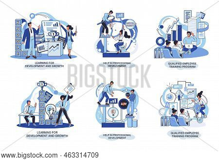 Help In Professional Development. Qualified Employee Training Program. Learning For Software Develop