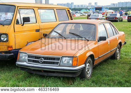 Moscow, Russia - July 6, 2012: German Retro Sedan Opel Commodore C At The Autoexotica Motor Show.
