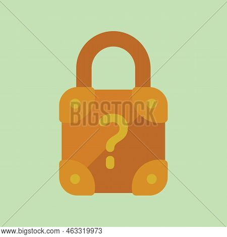 Lock Password Icon Flat Vector. Page Log. Screen Secure
