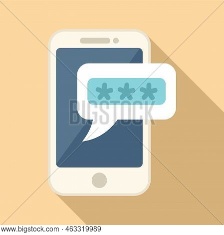 Phone Lock Icon Flat Vector. Ui Page Log. Mobile Design