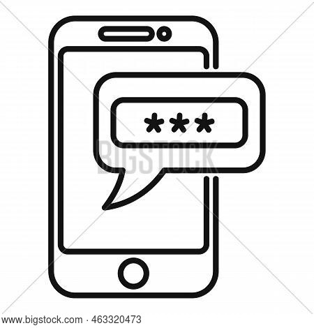 Phone Lock Icon Outline Vector. Ui Page Log. Mobile Design