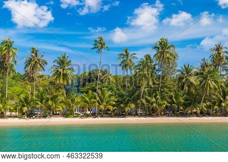 Beach At Koh Kood Island, Thailand In A Sunny Day
