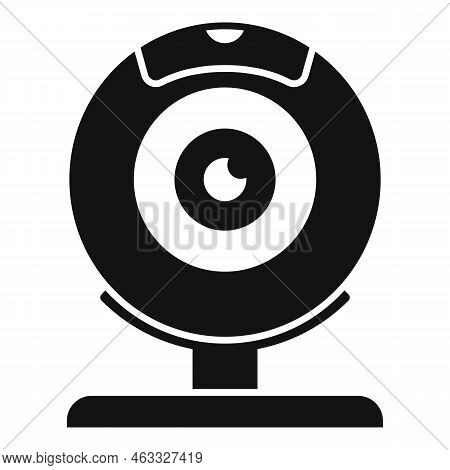 Web Camera Control Icon Simple Vector. Data System. Remote Server