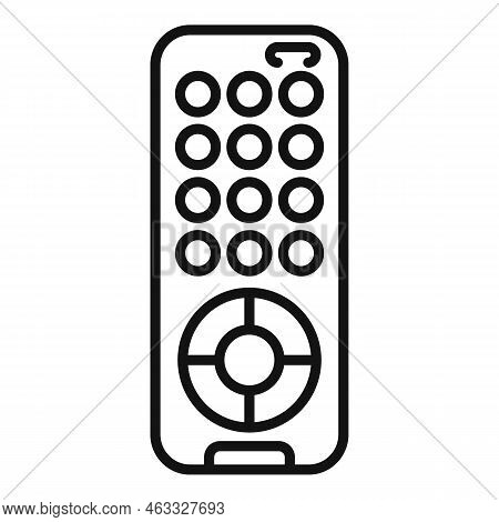 Remote Control Icon Flat Vector. Business Center. Data Tv