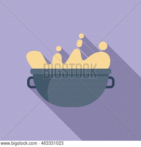 Bread Dough Icon Flat Vector. Flour Pastry. Baking Ball