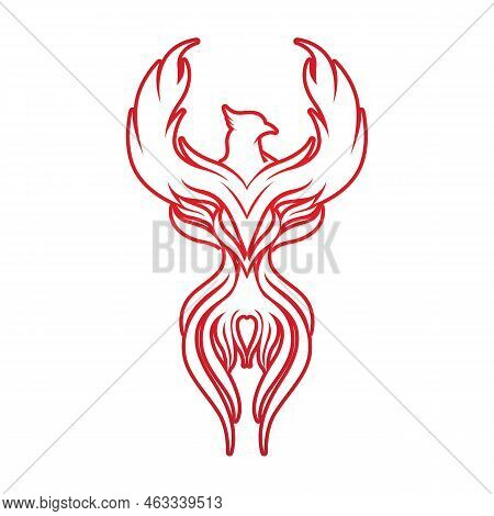 Phoenix Vector Icon Illustration