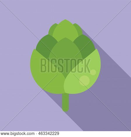 Artichoke Icon Flat Vector. Vegetable Food. Cooking Plant