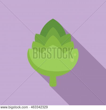 Artichoke Food Icon Flat Vector. Cooking Plant. Ink Agriculture