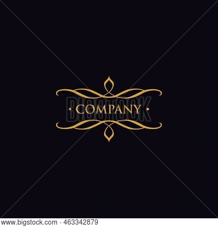 Wedding Ornament Vector Love Floral Vintage Motif Logo
