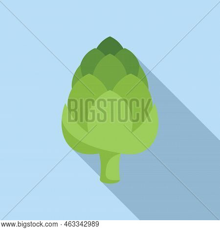Salad Artichoke Icon Flat Vector. Food Plant. Cooking French