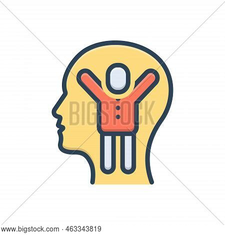 Color Illustration Icon For Motivation Incentive Encouragement Stimulus Confident Ambitions Impetus
