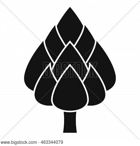 Artichoke Plant Icon Simple Vector. Food Vegetable. Agriculture Foliage