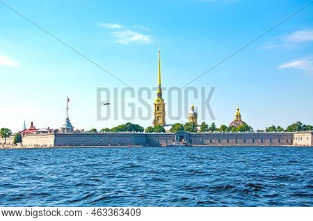 St. Petersburg, Russia - August 15 , 2022: Peter And Paul Fortress On Zayachy Island. . High Quality