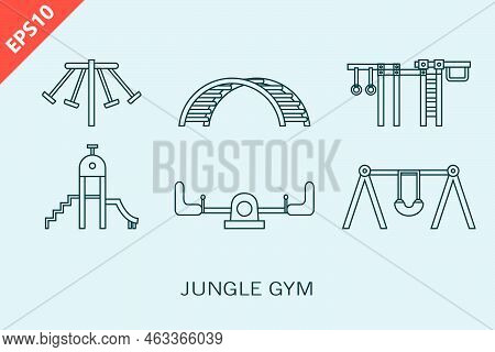 Jungle Gym Design Vector Flat Modern Isolated Illustration