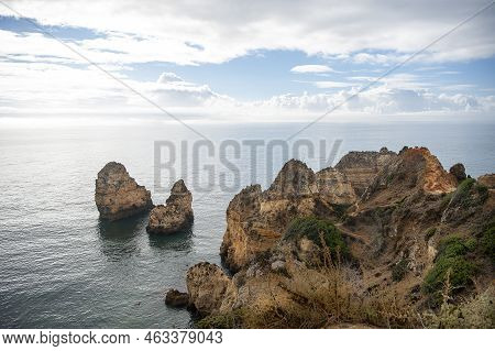 The Rock Formation Of Ponta De Piedade - Lagos - Portugal.