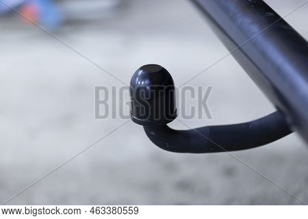 Trailer Coupling.installing A Towbar On A Passenger Car.cargo Transportation By Passenger Car.