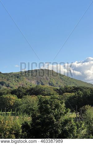 Mountain In The Background Overlooking Prestatyn Wales