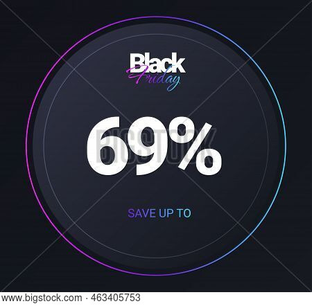 Discount 69 Percent Concept. Ui And Ux Design For Programs And Applications, Software. Interface For