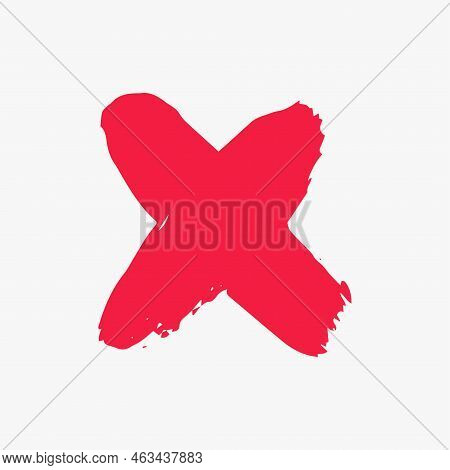 Cross Delete Negative No Wrong Cancel Mark Decline Red