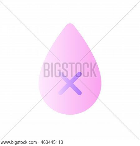 Dehydration Flat Gradient Two-color Ui Icon. Restriction And Prohibition. Unhealthy Condition. Simpl
