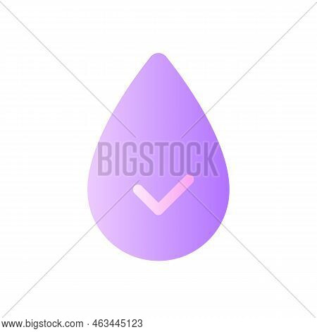 Hydration Flat Gradient Two-color Ui Icon. Water Consumption. Stay Hydrated. Healthy Lifestyle. Simp
